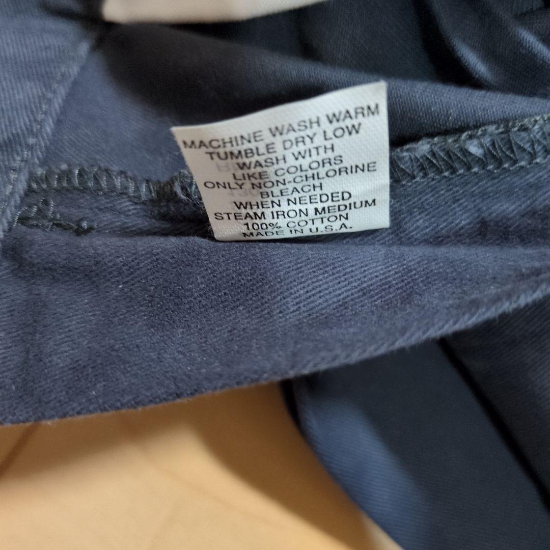 デッドストック　90s ポロ　ラルフローレン　ツータック　チノ　ネイビー