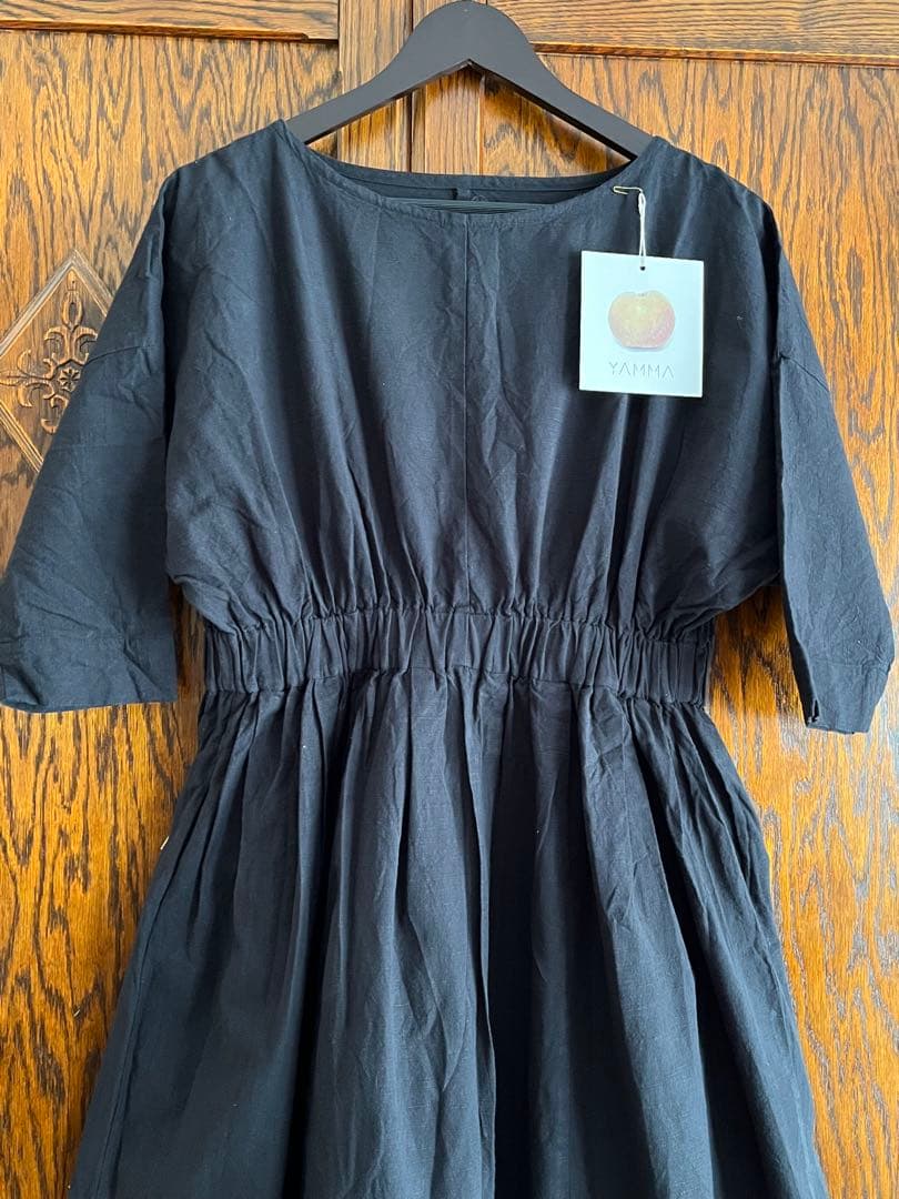 ヤンマ産業　Xラインワンピース (ロング丈＋10cm丈) 会津木綿　YAMMA