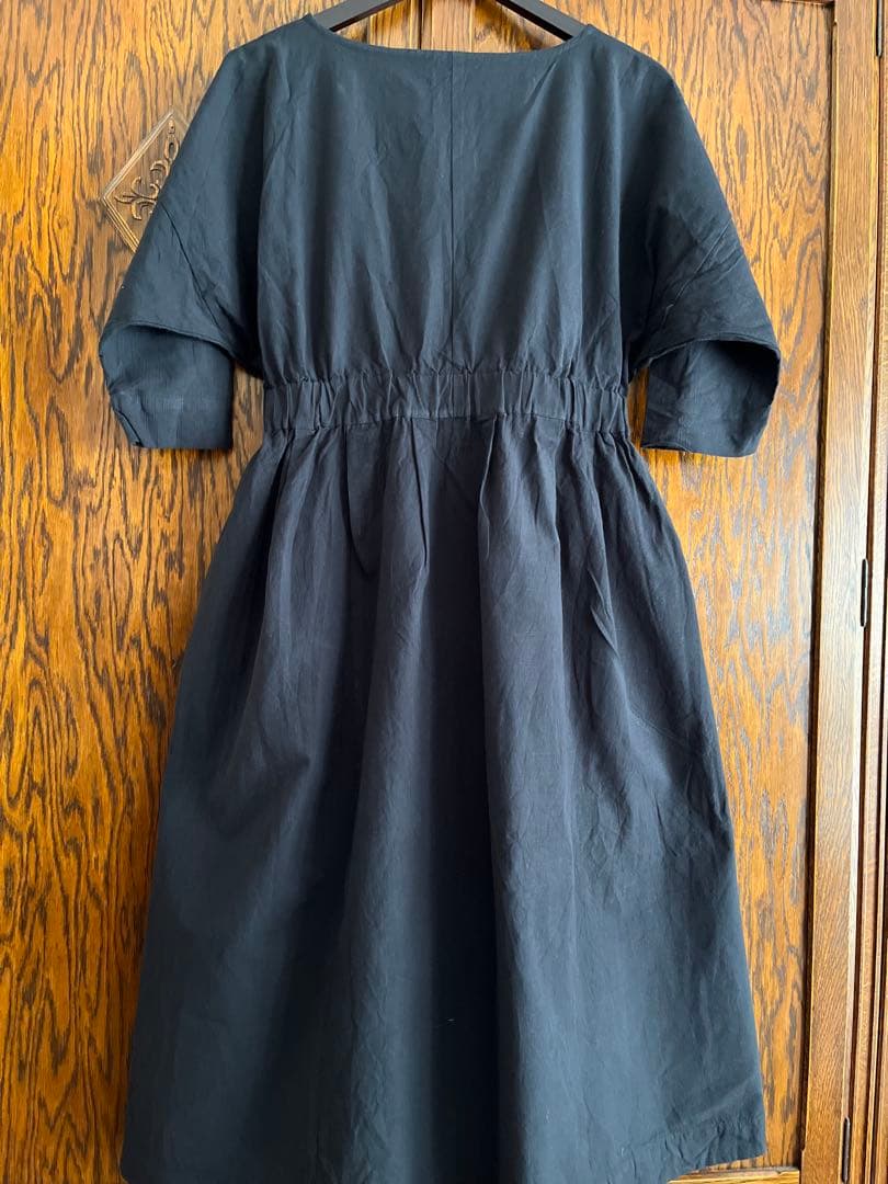 ヤンマ産業　Xラインワンピース (ロング丈＋10cm丈) 会津木綿　YAMMA