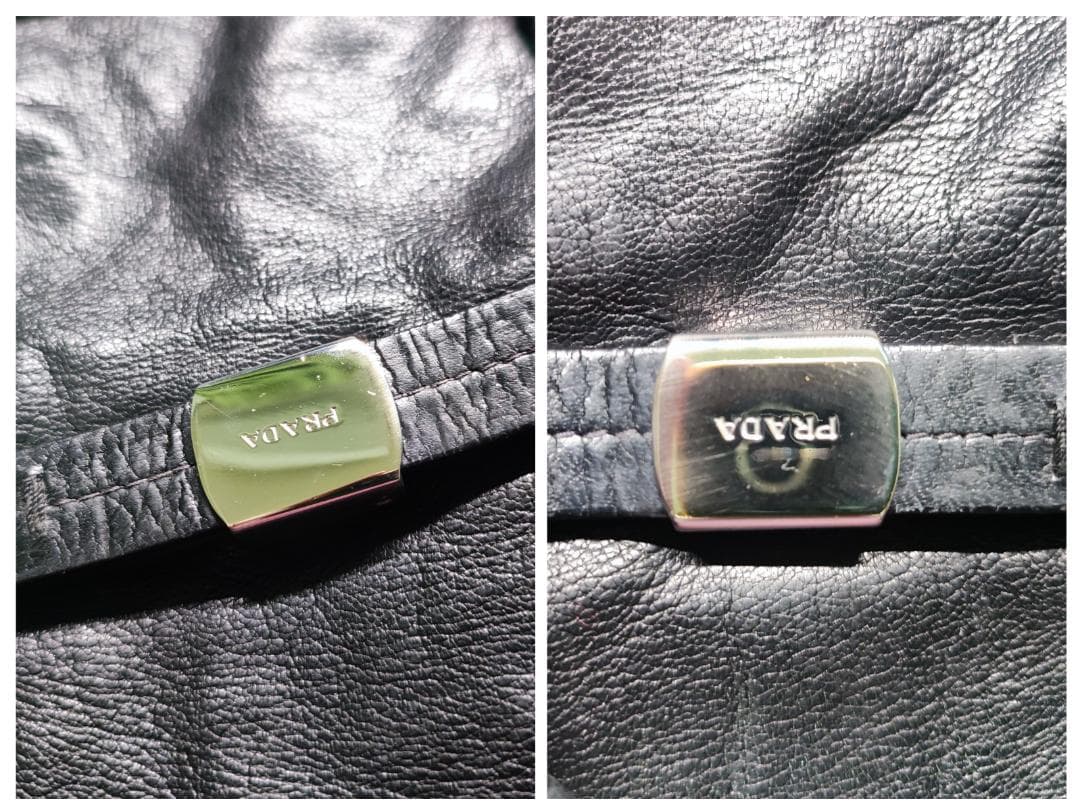 PRADA レザー手袋 黒 6_1/2 JIMMY CHOO 腕輪付 d127