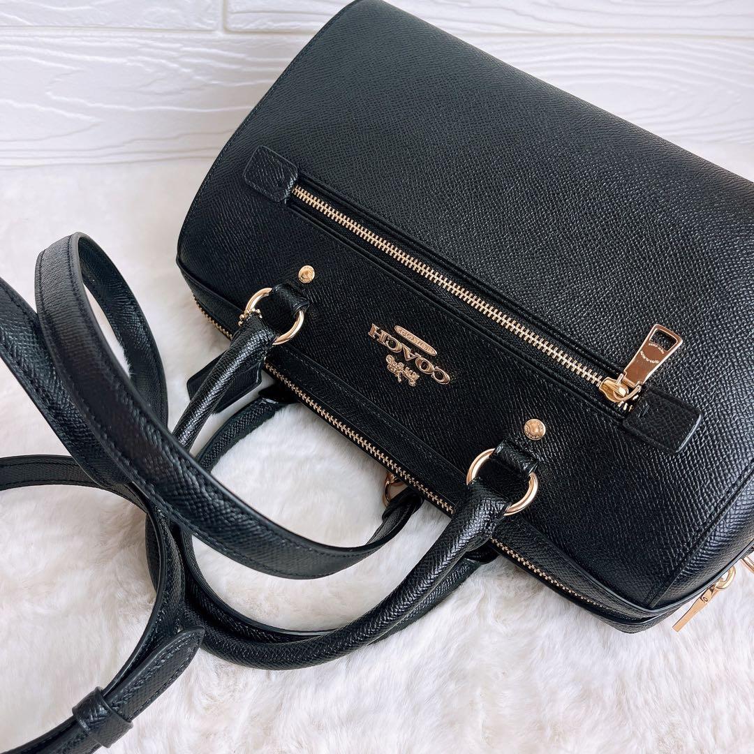 極美品☆COACHコーチ 2wayショルダーバッグ ブラック レザー ビジネス