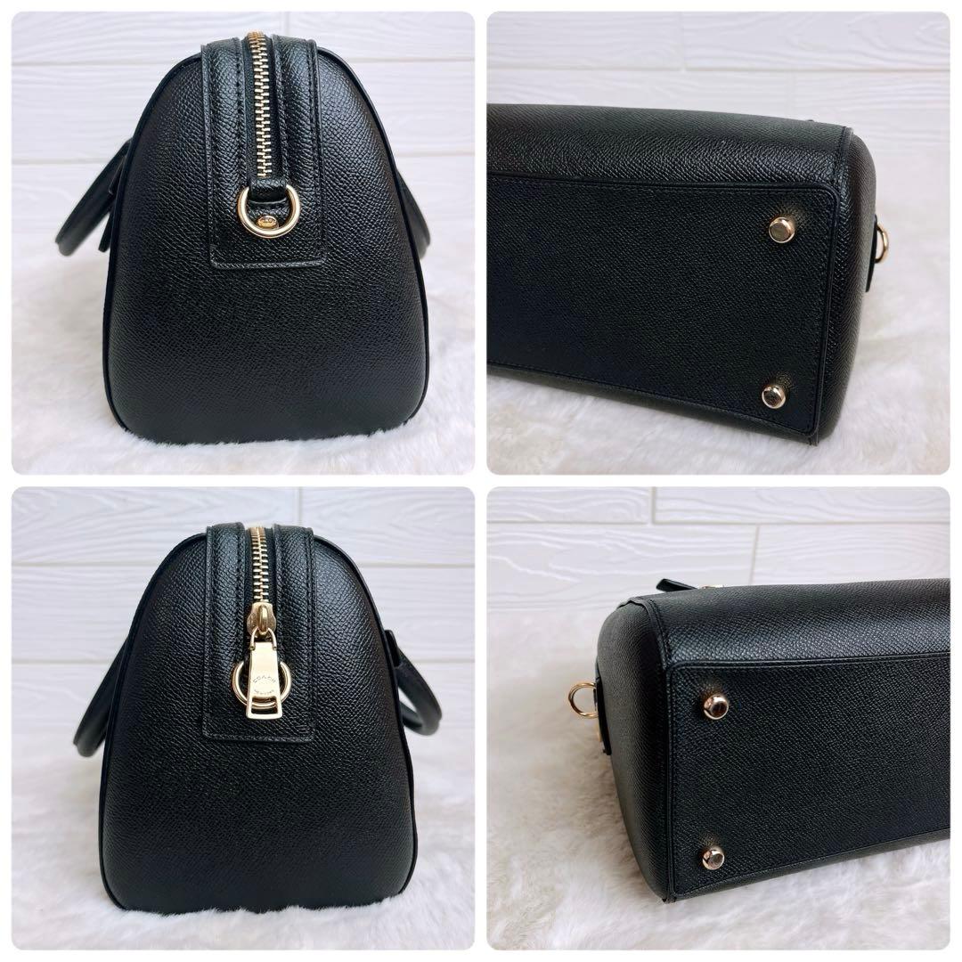 極美品☆COACHコーチ 2wayショルダーバッグ ブラック レザー ビジネス