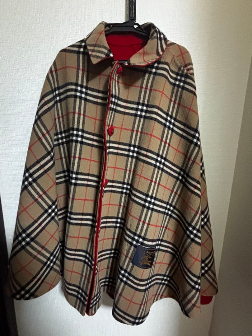 Burbbers 90s ポンチョ レディース