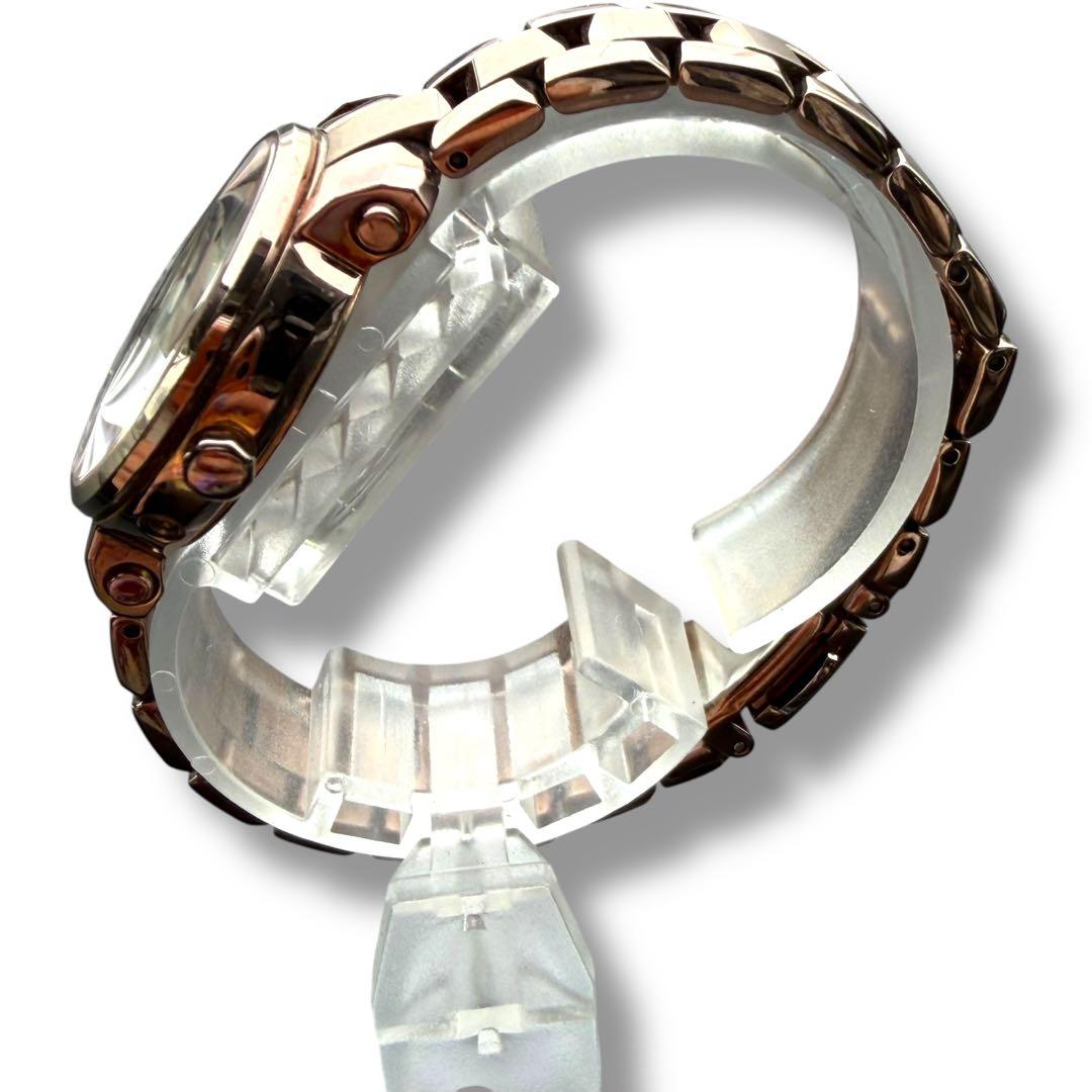 限定　シチズン クロスシー 電波　ソーラー ダイヤ　シェル盤　ピンクゴールド