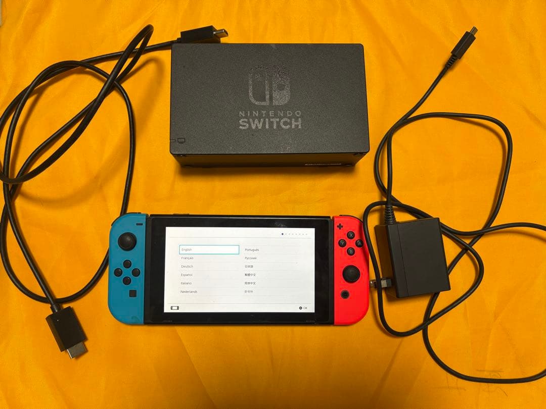 Nintendo Switch 本体 青/赤 Joy-Con ケーブル