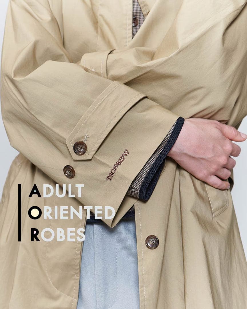 ROKU 6 別注 ADULT ORIENTED ROBES ステンカラーコート