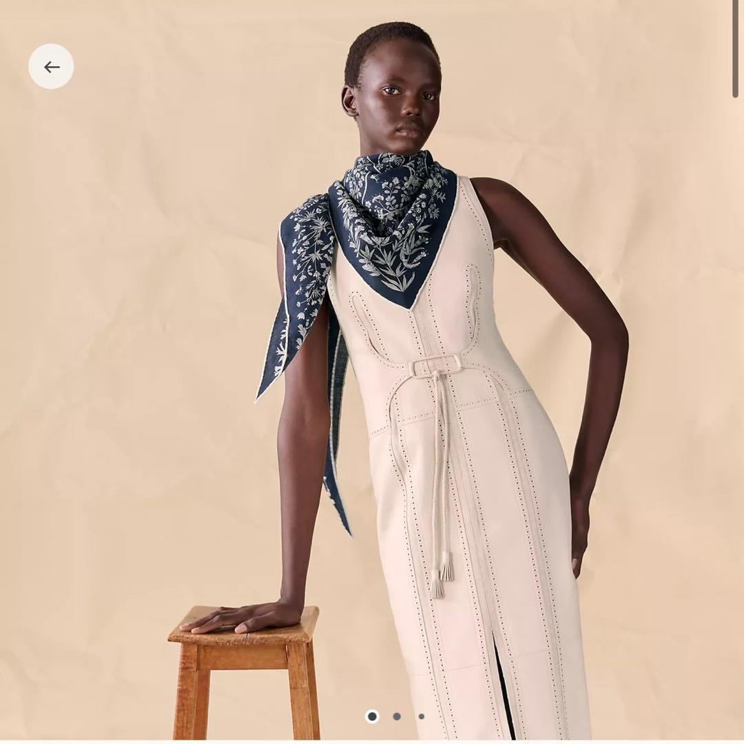 【ほぼ未使用】エルメス　トライアングルジェアン《薬用植物》