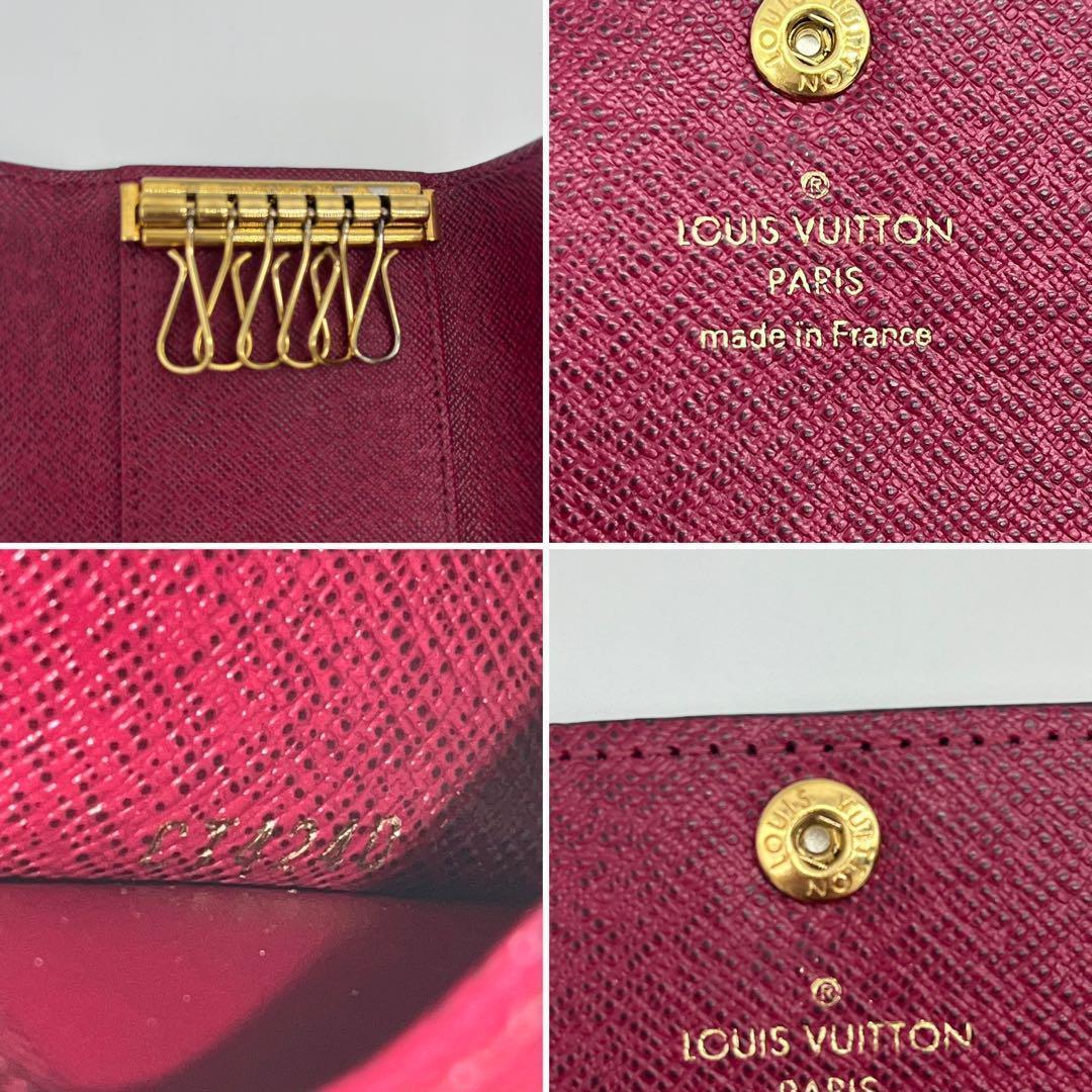 ✨極美品✨ルイヴィトン モノグラム ミュルティクレ6連 フューシャ キーケース