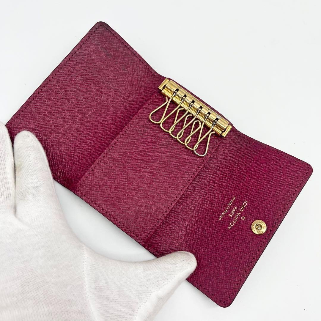 ✨極美品✨ルイヴィトン モノグラム ミュルティクレ6連 フューシャ キーケース