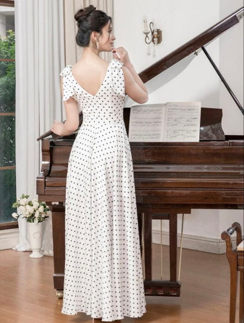 エルケイ　ERUKEI ホワイト　ロングドレス　ワンピース