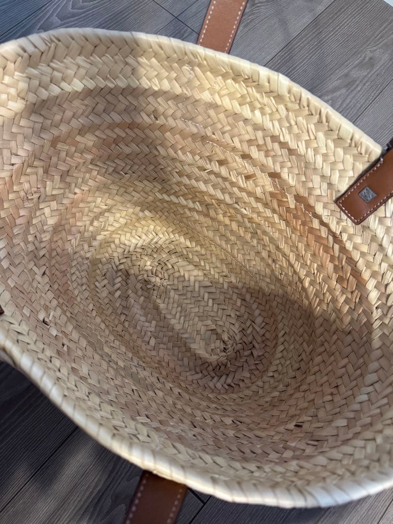 【美品】LOEWE ロエベ バスケットバッグ かごバッグ ミディアム アナグラム