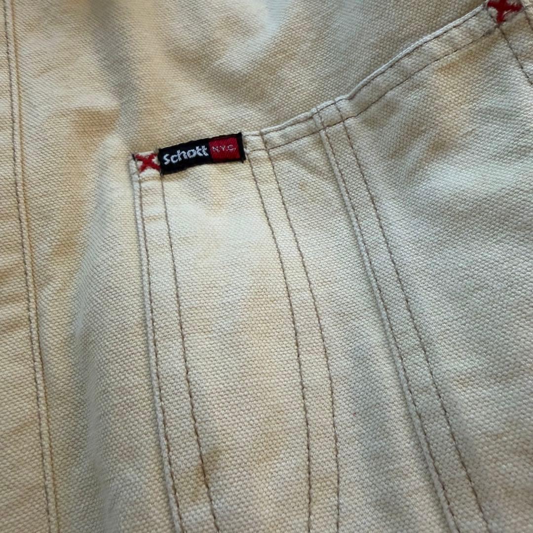 80s Schott ダック地 ワークジャケット 茶タグ USA製 Lサイズ
