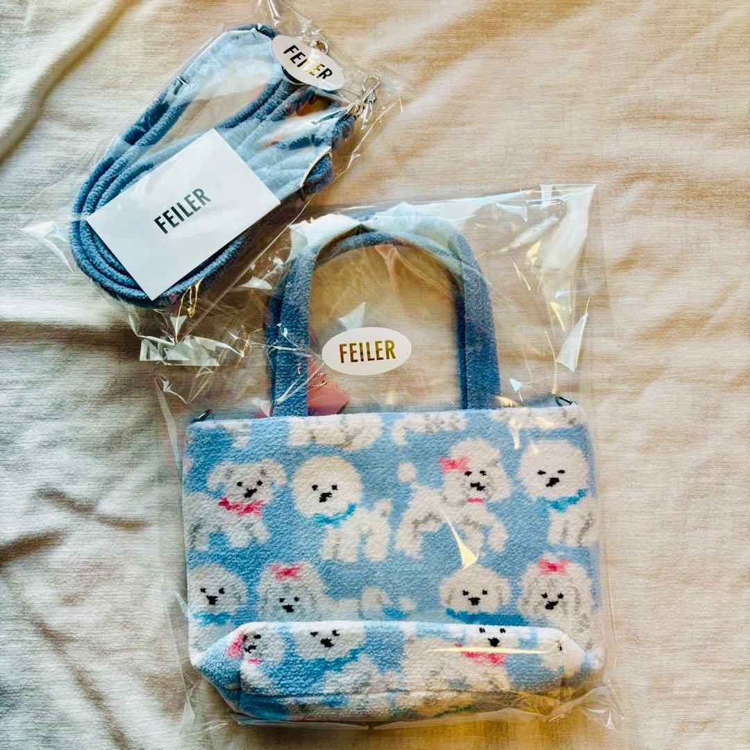 【新品未開封】フェイラー モフモフワンチャン WEB限定 ミニトートバッグ