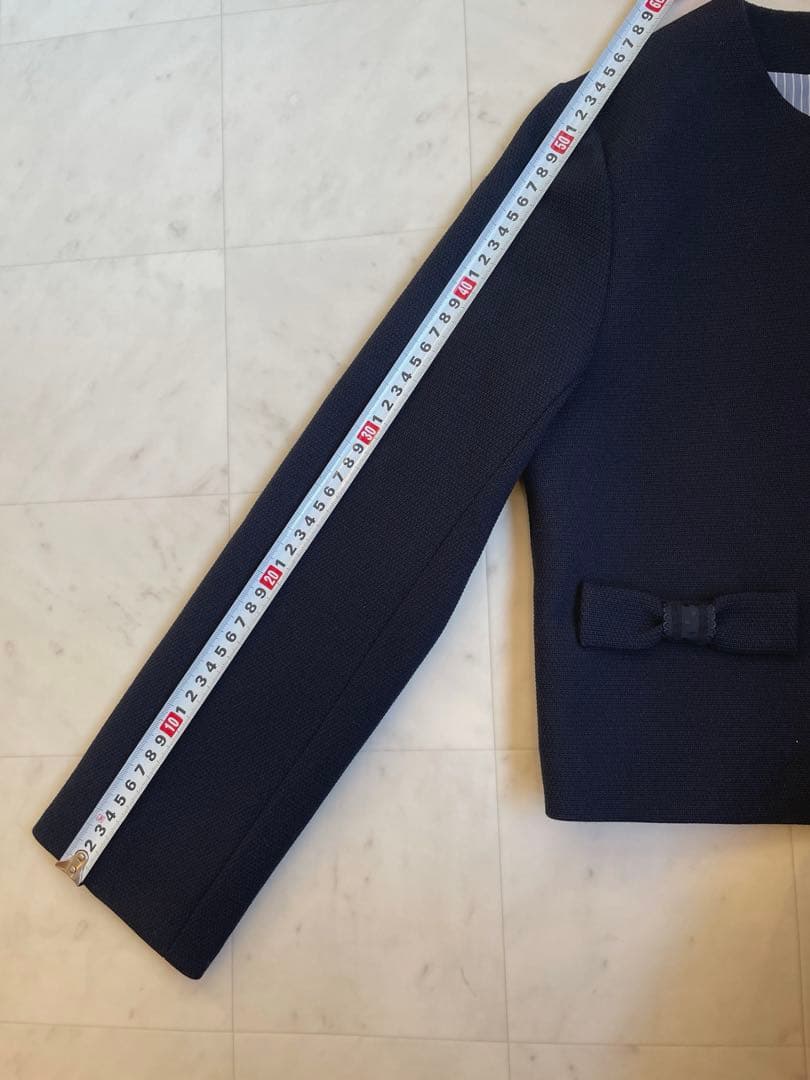 ポンポネット ジュニア フォーマル ボレロ ジャケット 150cm ブローチ付き