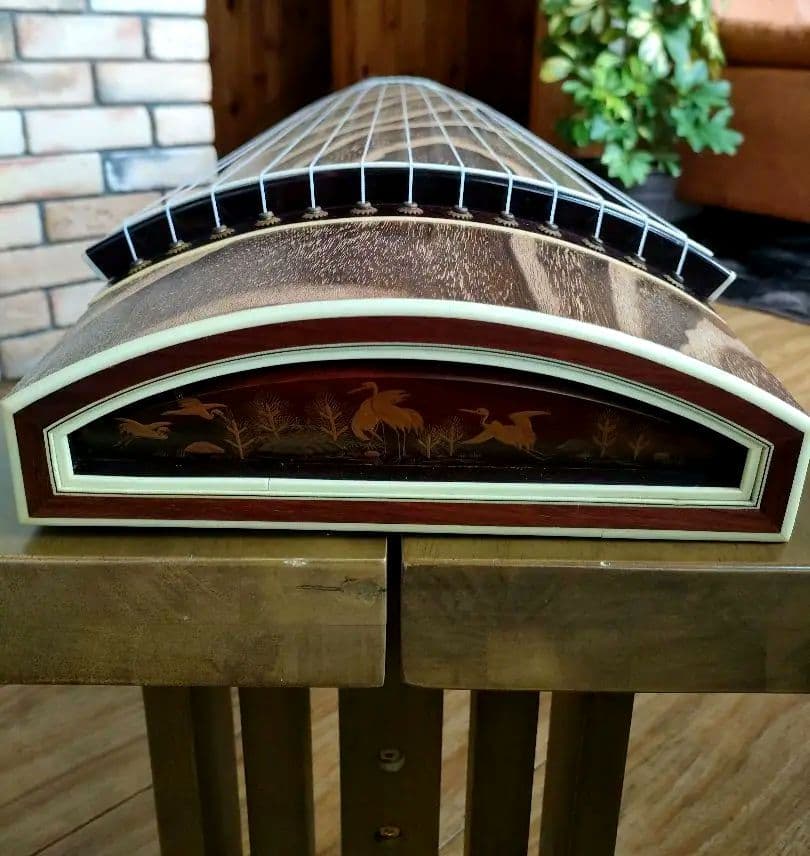 かっちん　山田流　美木目　和楽器　弦楽器 13弦　すだれ彫り　ケース付