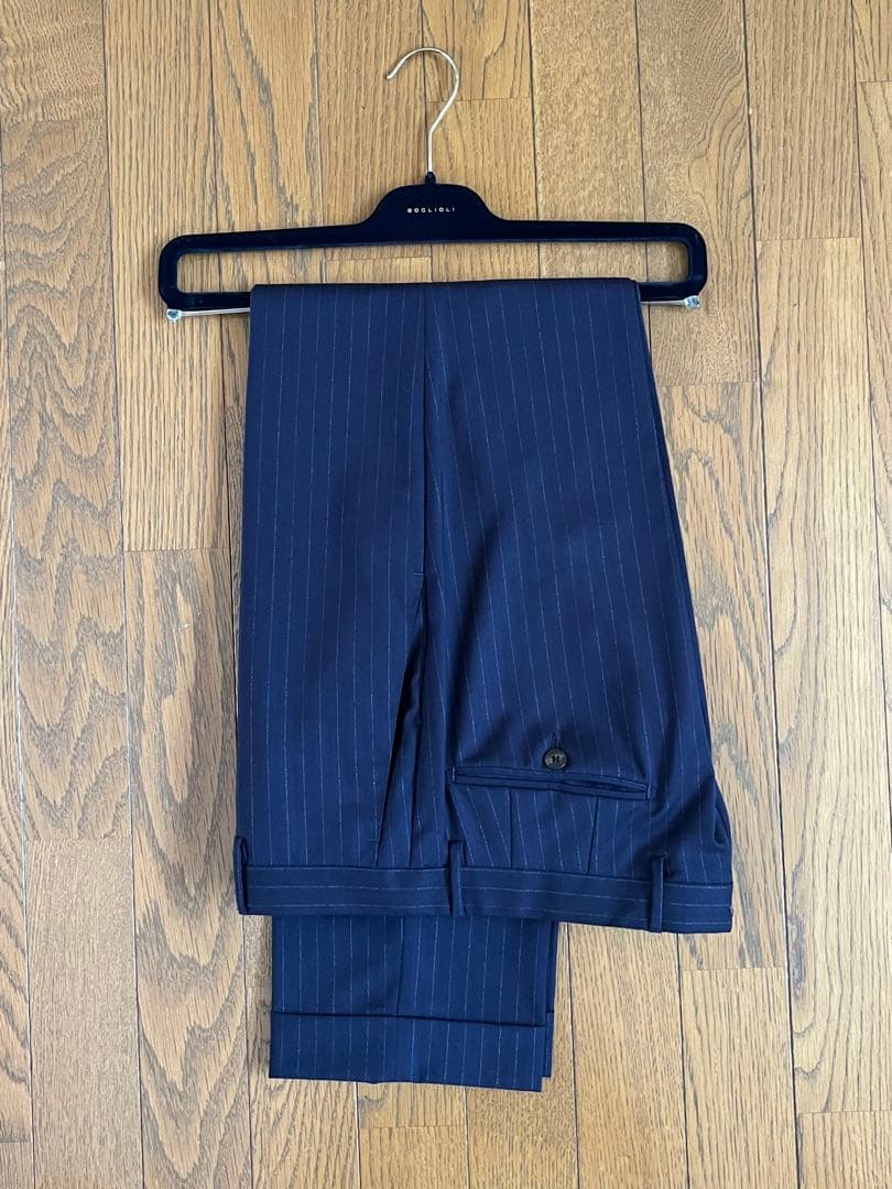 BOGLIOLI ボリオリ K.JACKET ネイビー チョークストライプスーツ