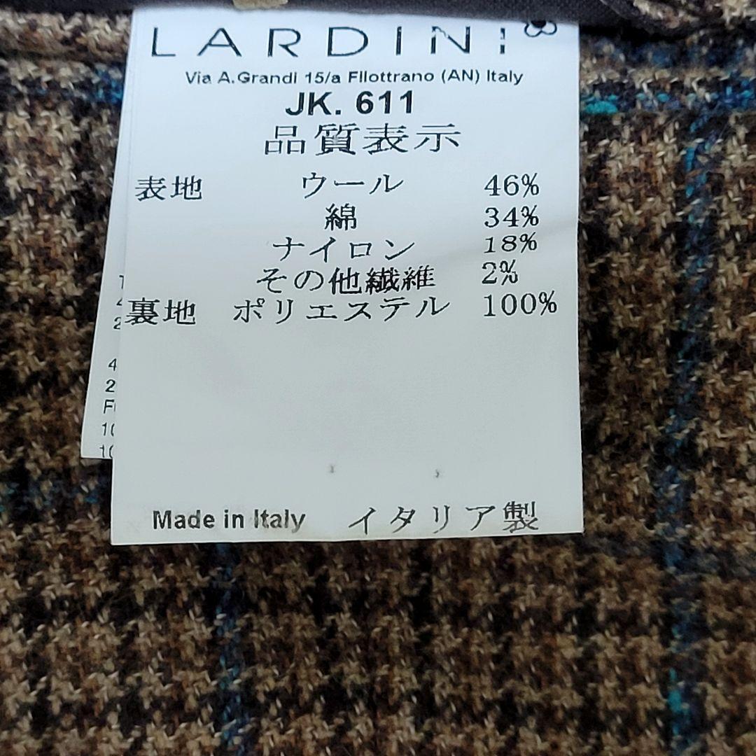 ★未使用近 ラルディーニ 秋冬 超高級ツイード ブラウン テーラードジャケット