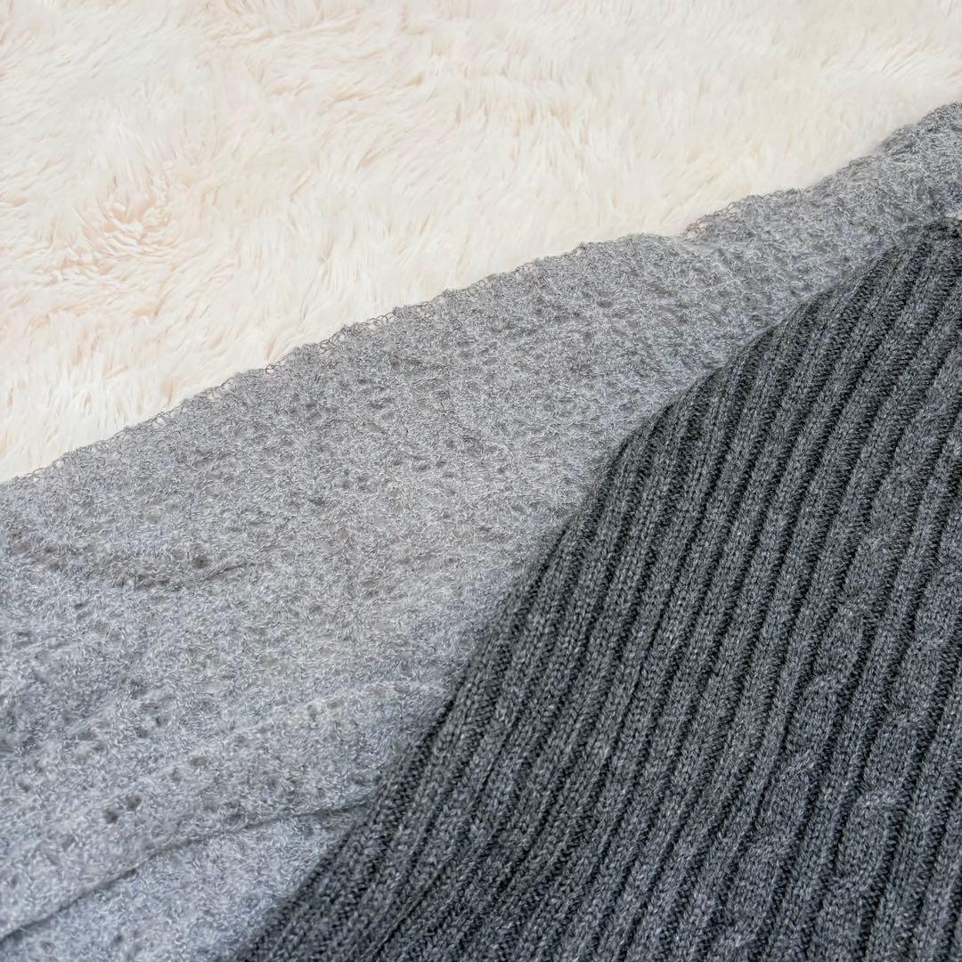 ウィルフリー　mohair like openwork rib knit OP