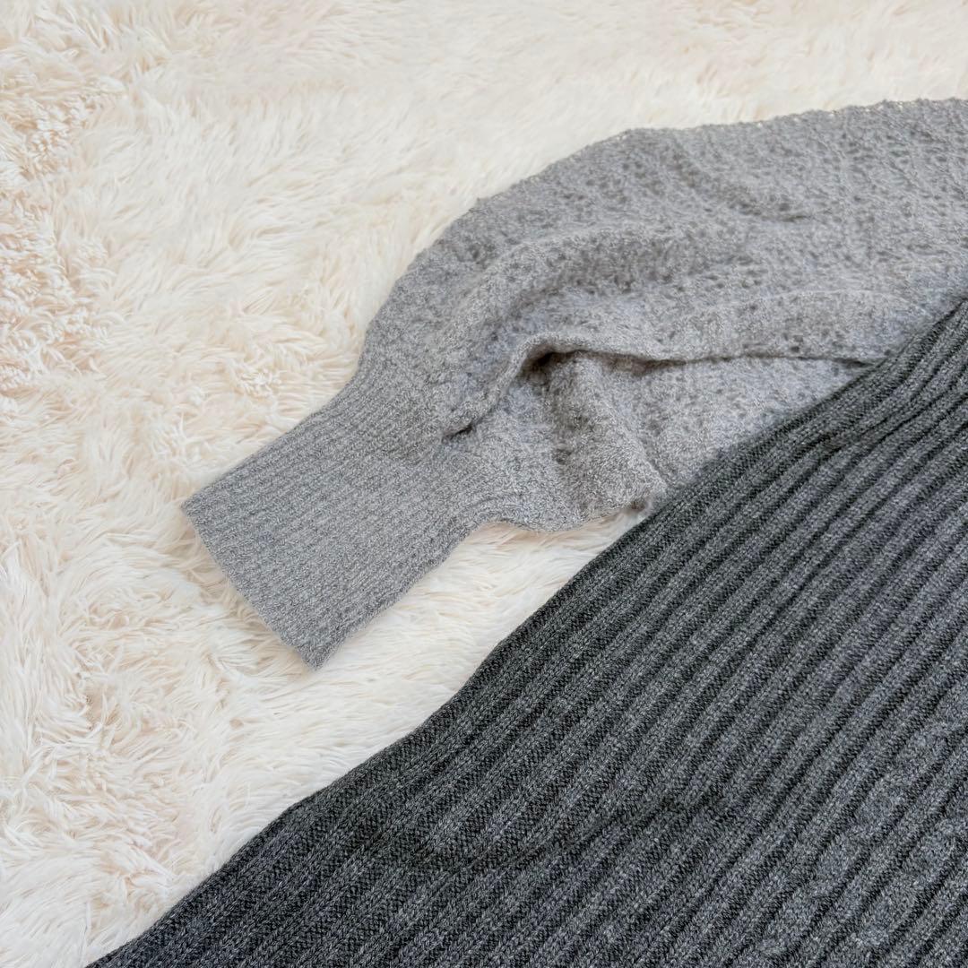 ウィルフリー　mohair like openwork rib knit OP