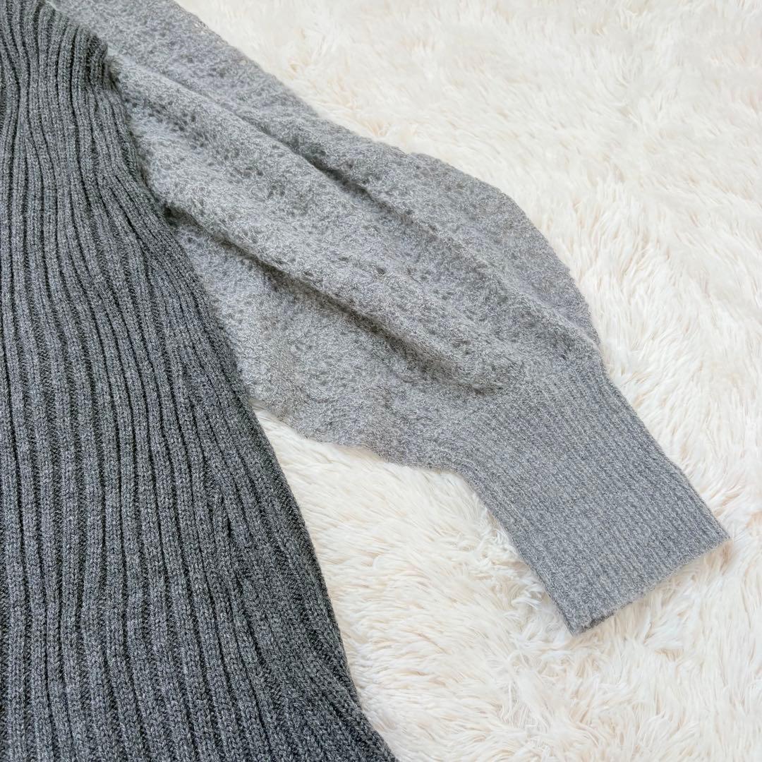 ウィルフリー　mohair like openwork rib knit OP