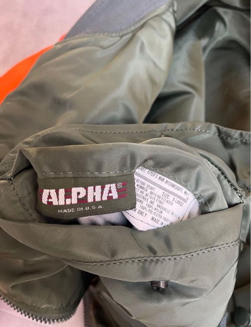 alpha ma-1 フライトジャケット