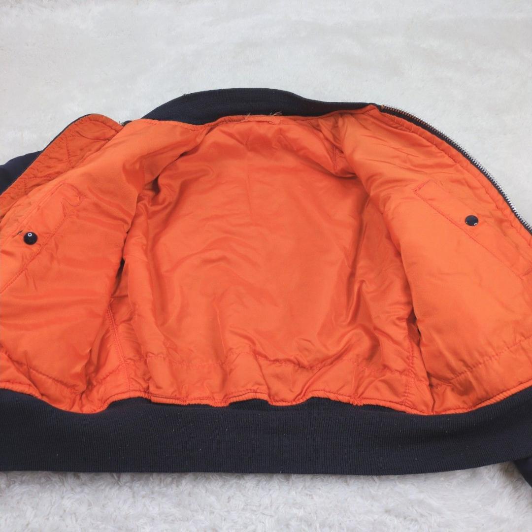 専用 ALPHA USA製 90s bomber 3本タグ 太アーム ネイビー