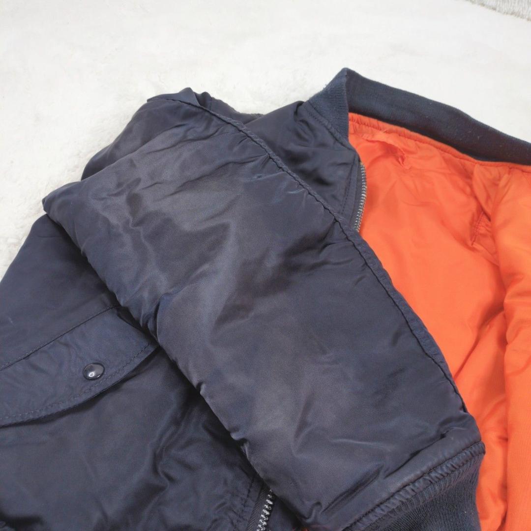 専用 ALPHA USA製 90s bomber 3本タグ 太アーム ネイビー