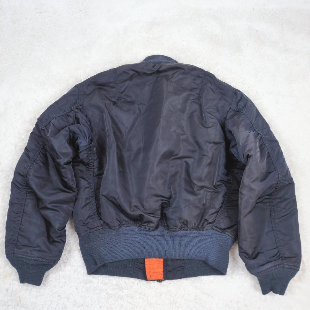 専用 ALPHA USA製 90s bomber 3本タグ 太アーム ネイビー