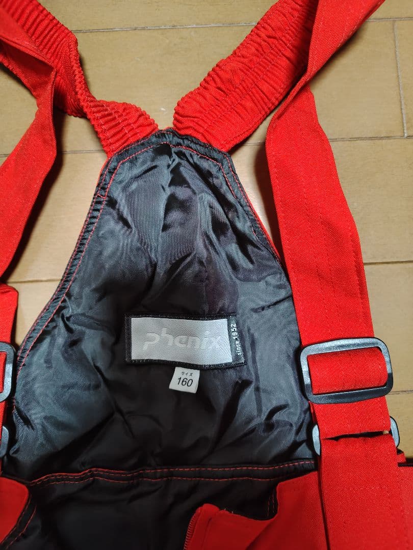 子ども用スキーウェア ネイビー/レッド