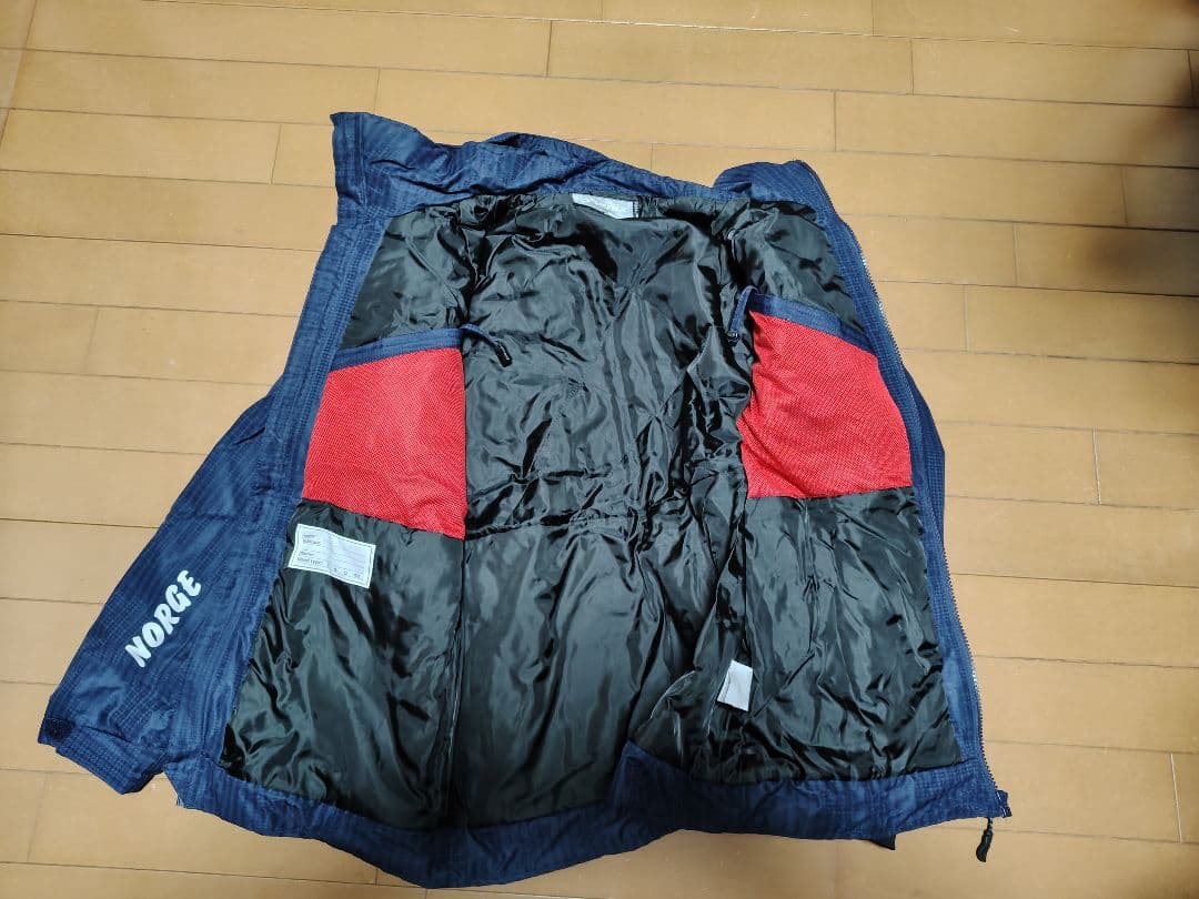 子ども用スキーウェア ネイビー/レッド