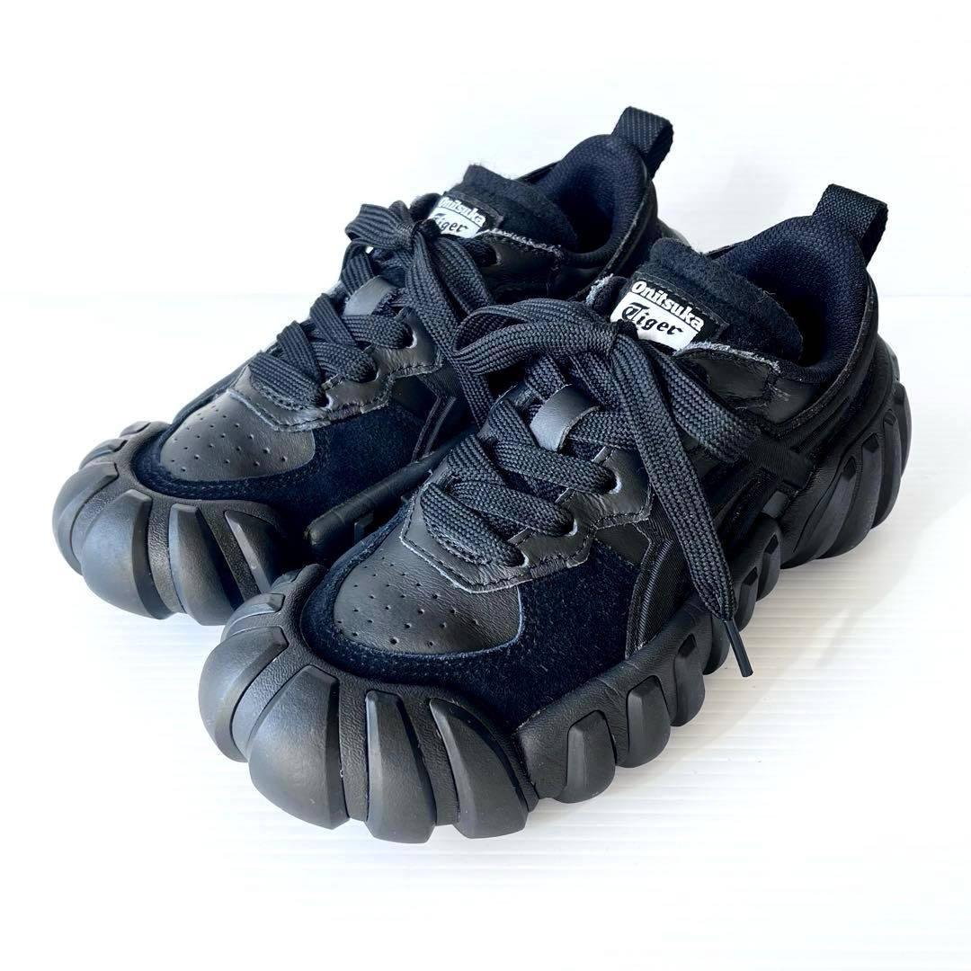 極美品✨ オニツカタイガー デンティグレ LS オールブラック 23.5cm