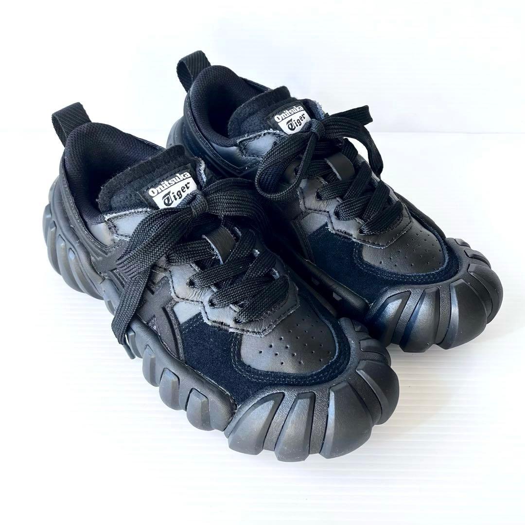 極美品✨ オニツカタイガー デンティグレ LS オールブラック 23.5cm