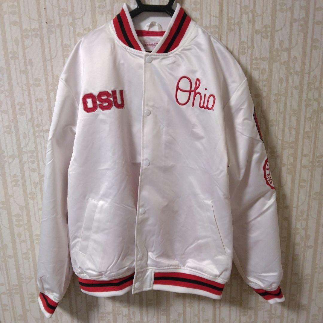 新品　 NCAA　アメフトスタジャン　刺繍ロゴ　バックアイズ 　ゆったり　XL