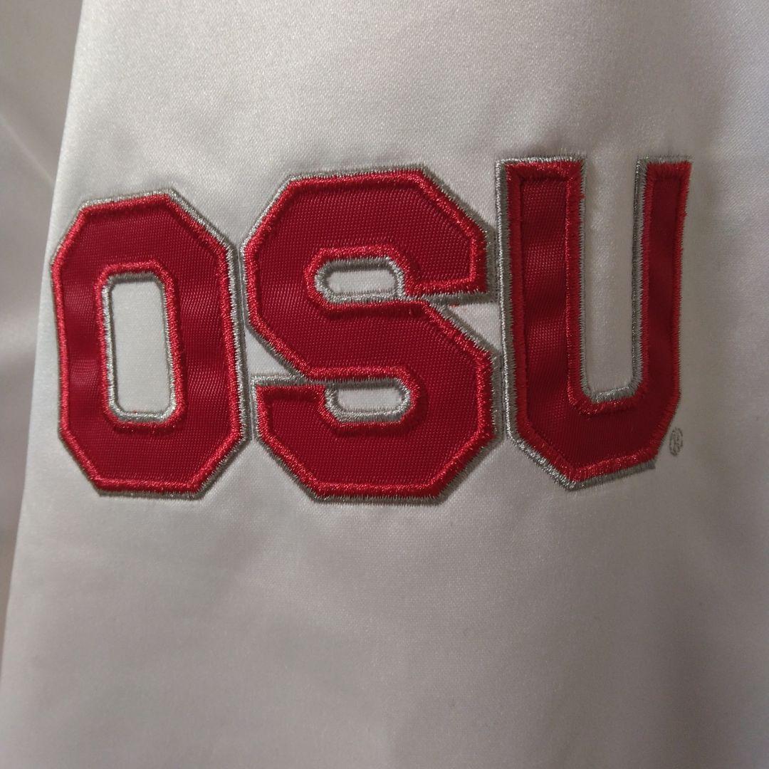 新品　 NCAA　アメフトスタジャン　刺繍ロゴ　バックアイズ 　ゆったり　XL