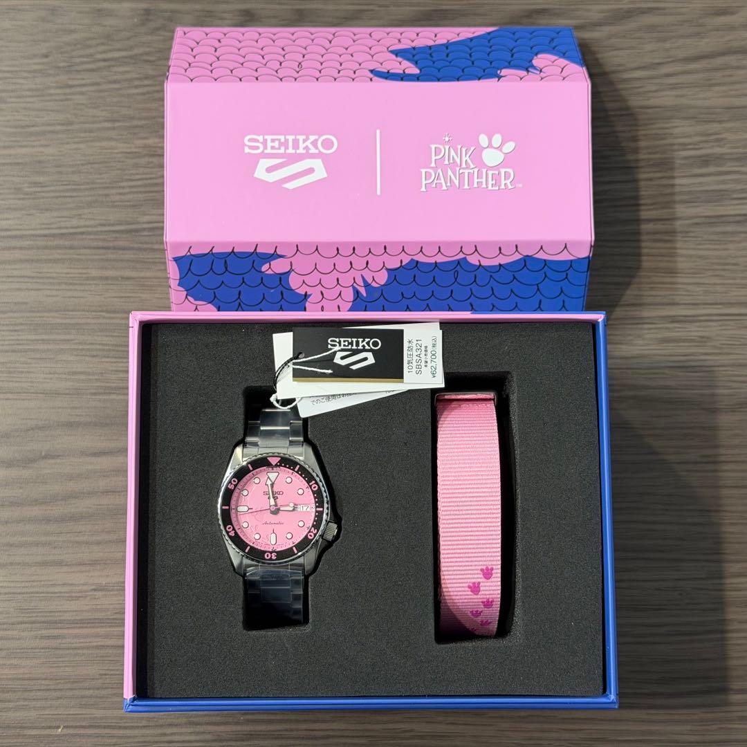 セイコー5スポーツ SKX series ピンクパンサー SBSA321