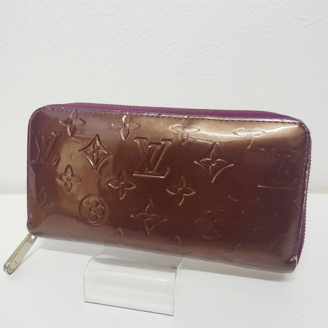 ジ*ジ様 ルイヴィトン ヴェルニ ジッピーウォレット 長財布 アマラント