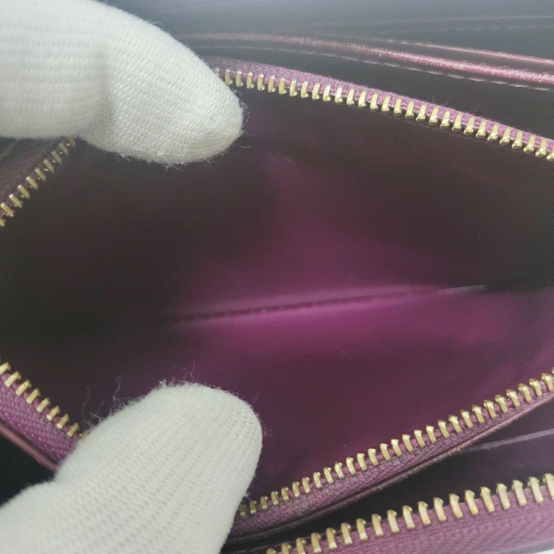 ジ*ジ様 ルイヴィトン ヴェルニ ジッピーウォレット 長財布 アマラント