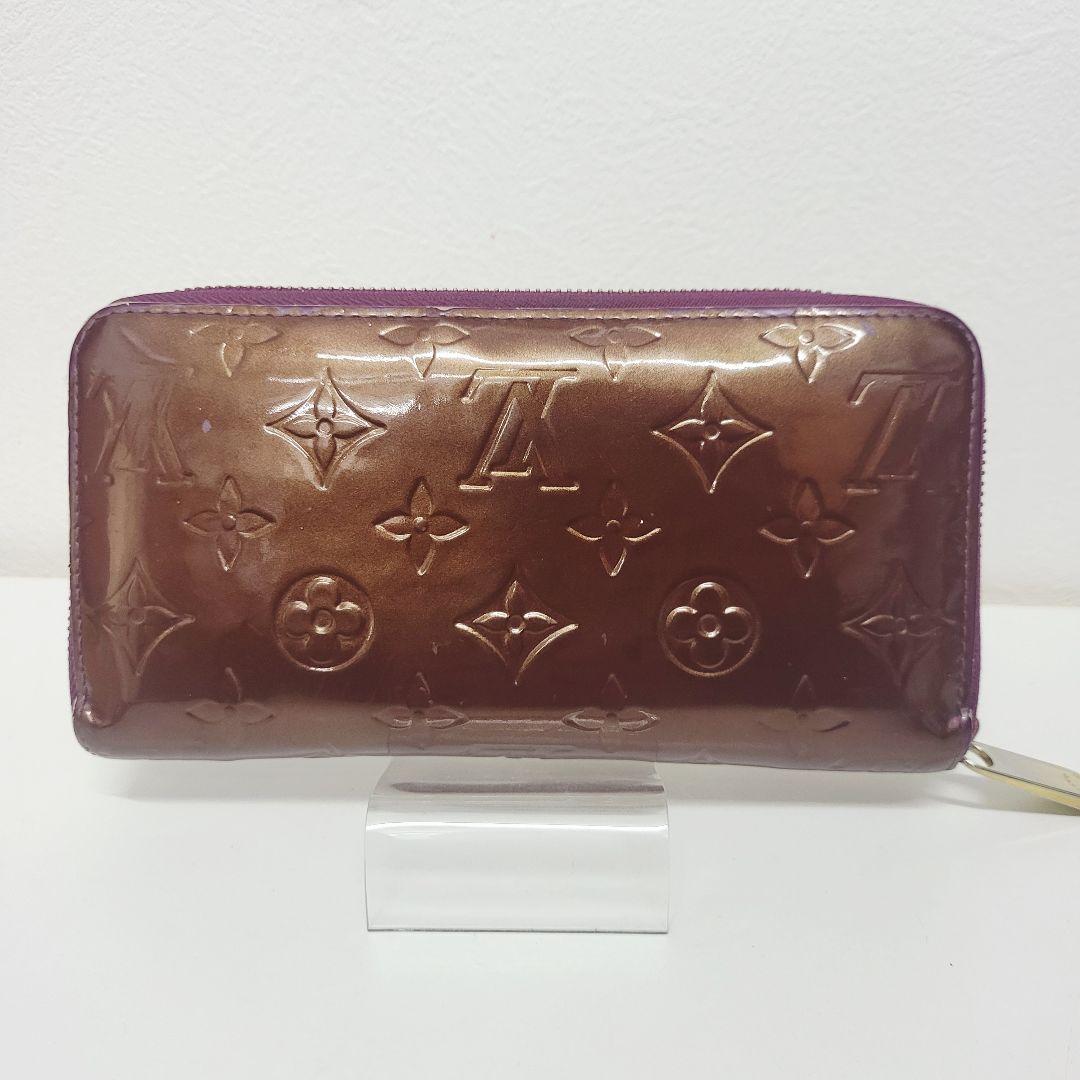 ジ*ジ様 ルイヴィトン ヴェルニ ジッピーウォレット 長財布 アマラント