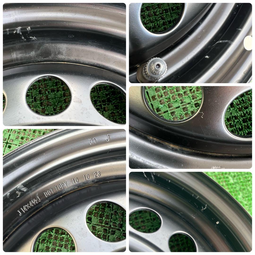 m*i様 ダイハツ 軽自動車用 14インチ スチールホイール 4本