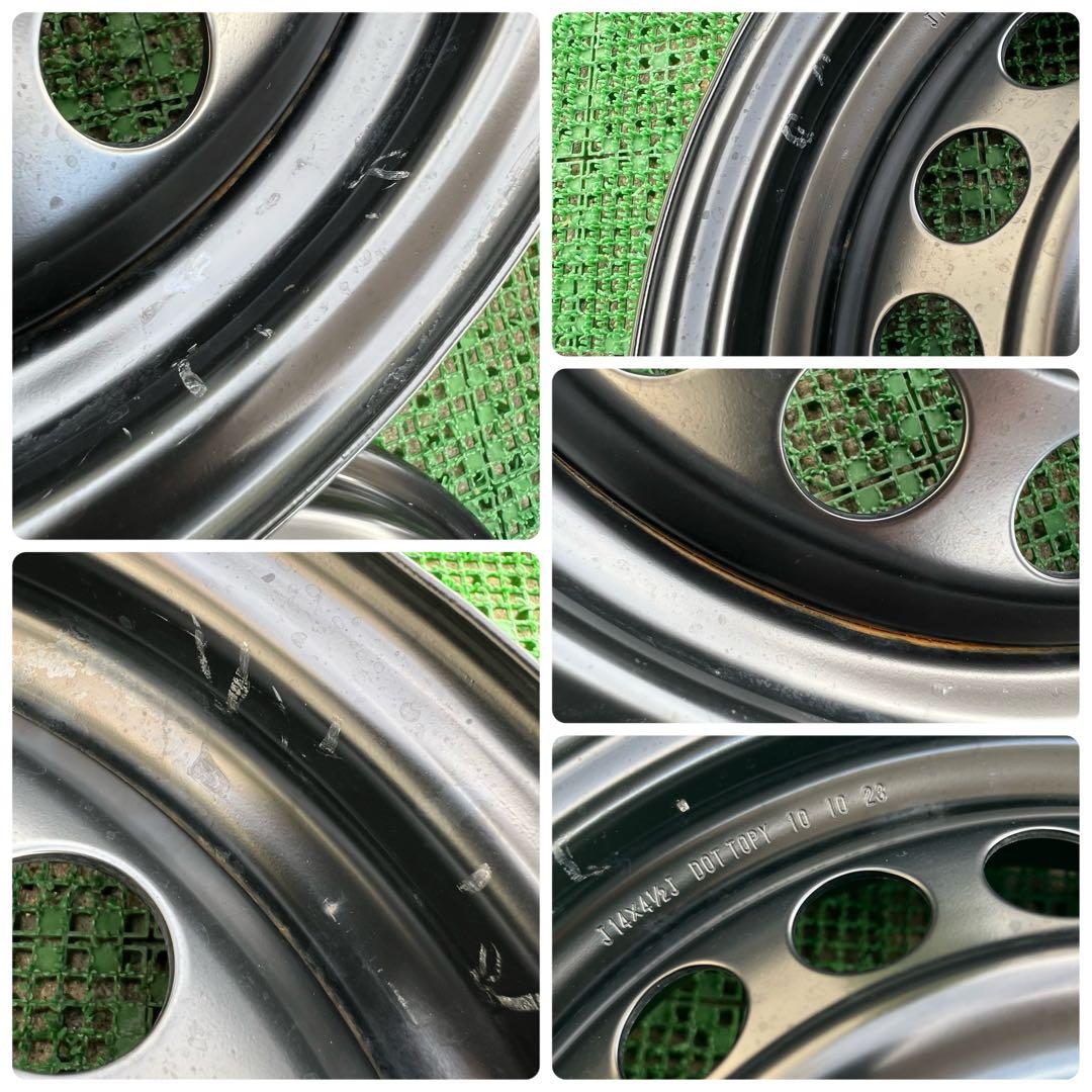 m*i様 ダイハツ 軽自動車用 14インチ スチールホイール 4本