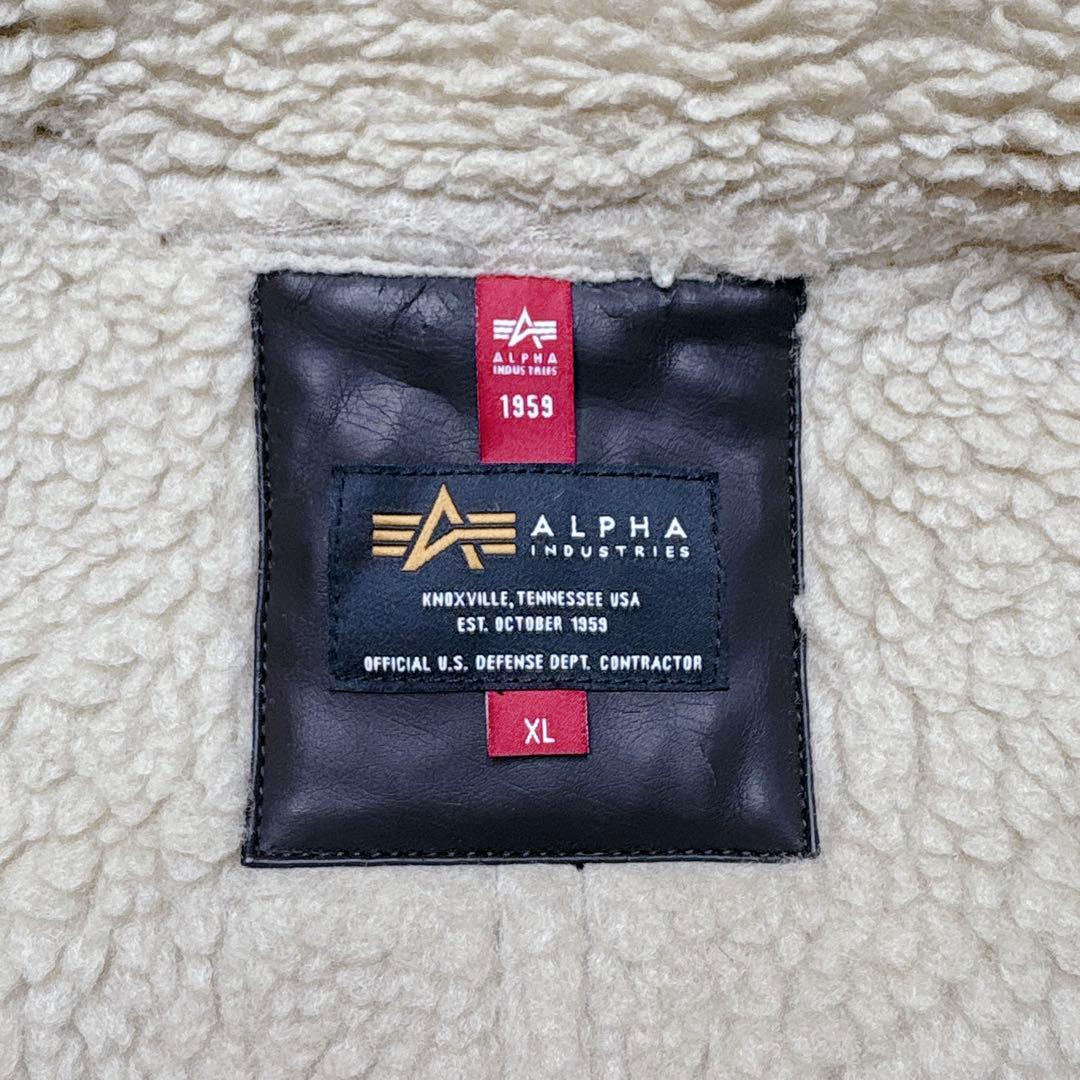 ALPHA INDUSTRIES B-3 フェイクムートン ジャケット XL