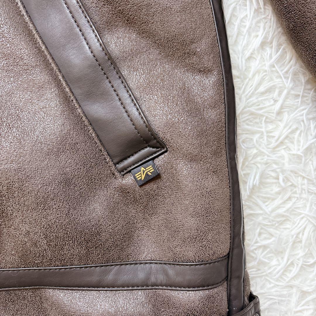 ALPHA INDUSTRIES B-3 フェイクムートン ジャケット XL