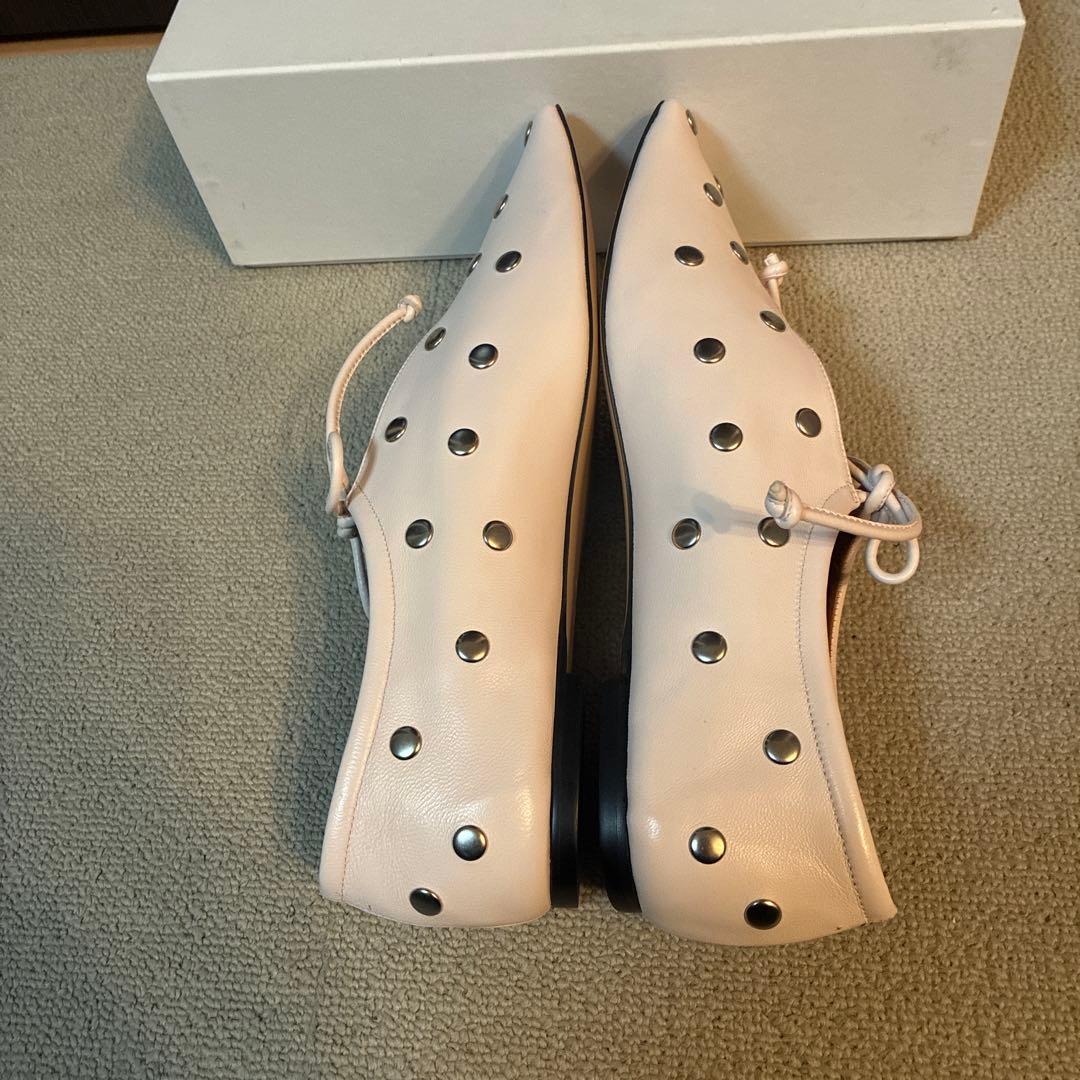 極美品PIPPICHIC / AMBER スタッズ フラットシューズ