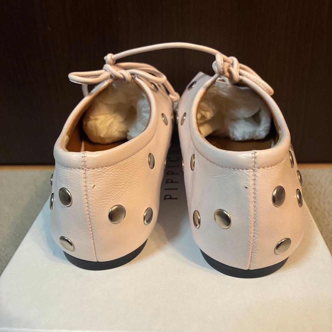 極美品PIPPICHIC / AMBER スタッズ フラットシューズ