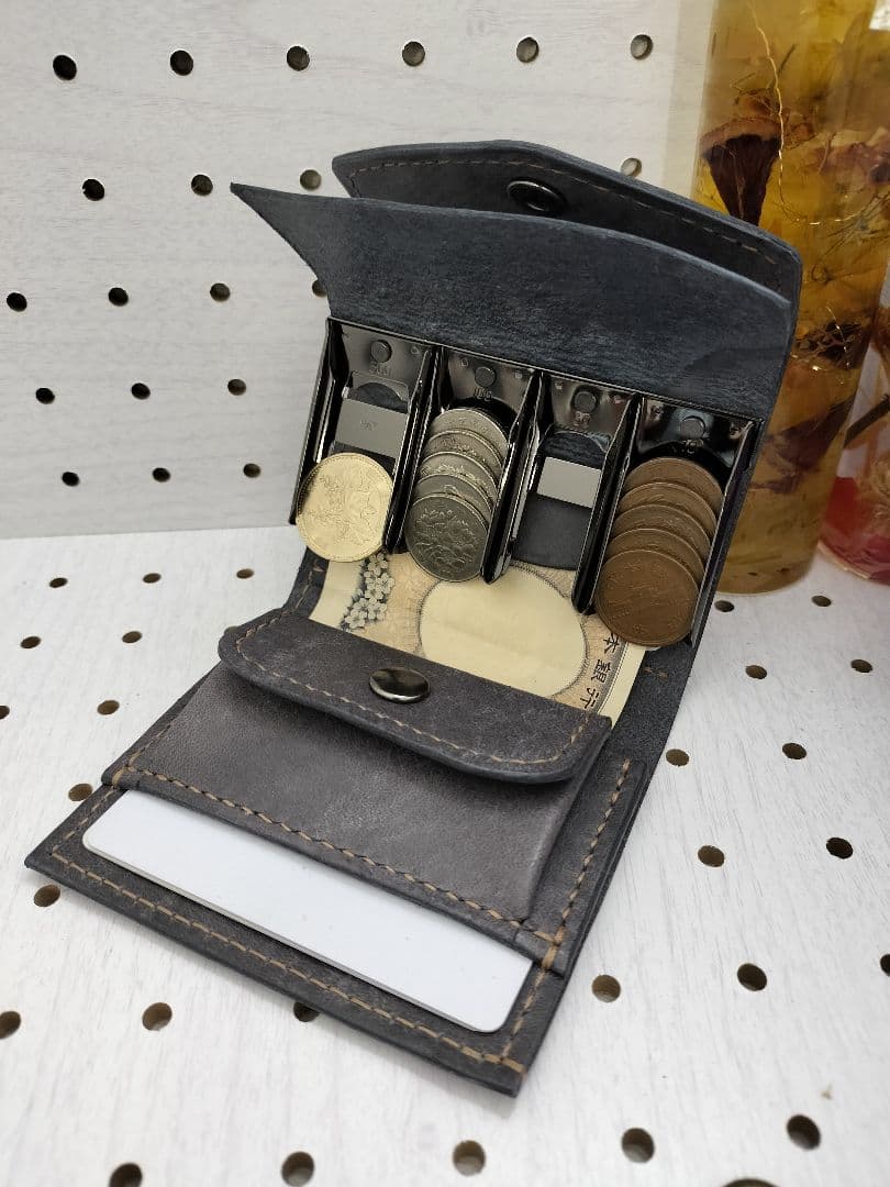 キャッチャー財布　本革財布　ハンドメイド　ケース