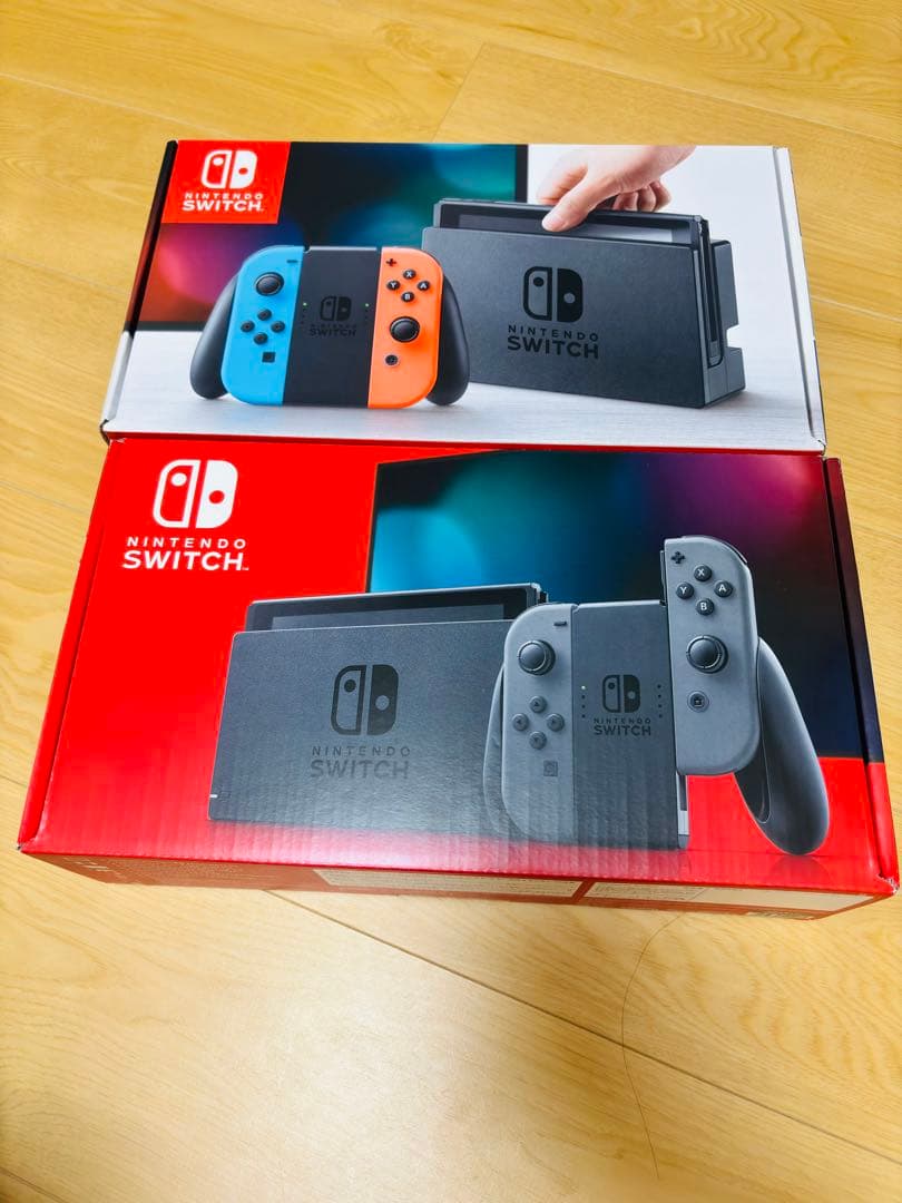 Nintendo Switch ネオンブルー/レッド & グレーセット