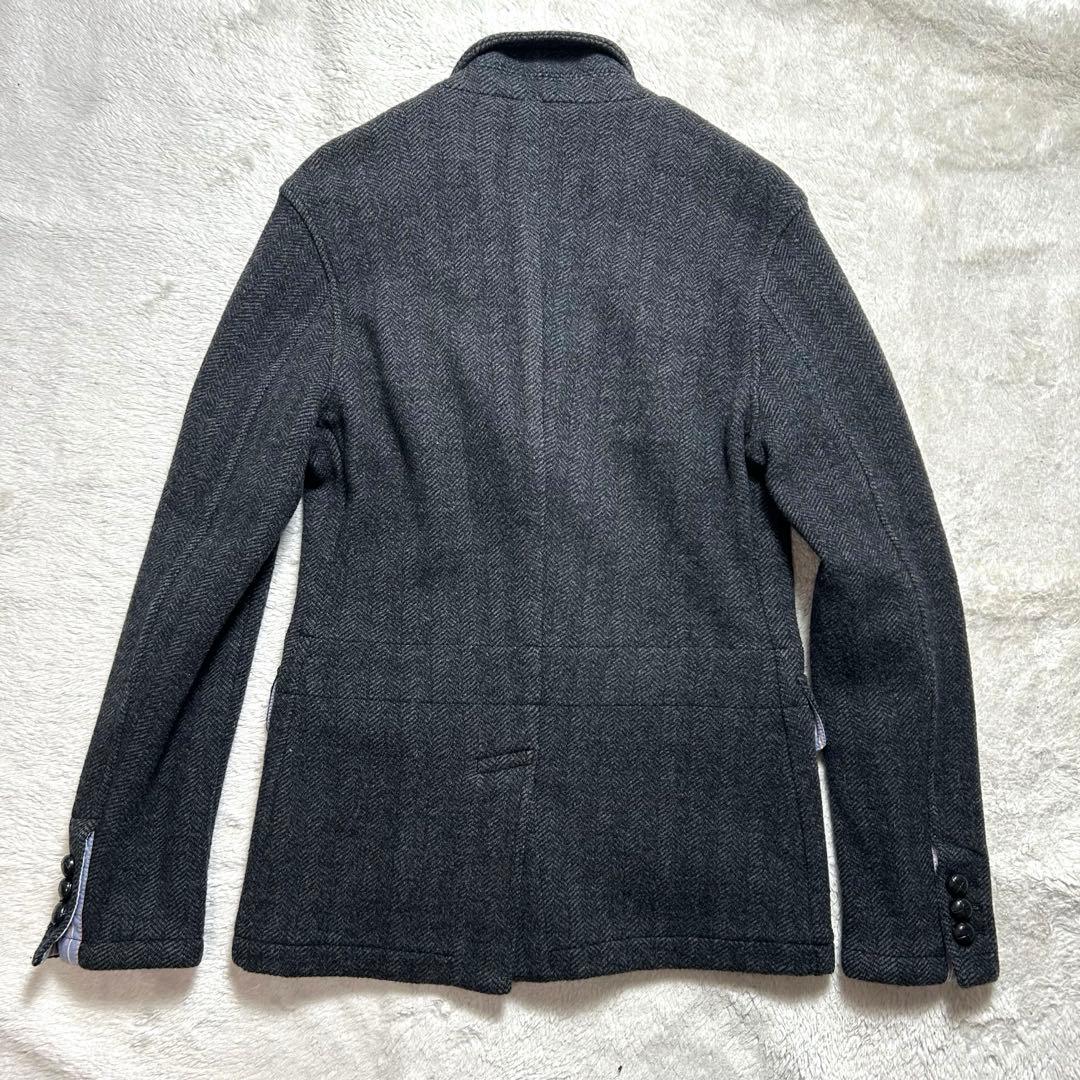 ラルフローレン　ジャケット　ヘリンボーン　胡桃ボタン　グレー　M