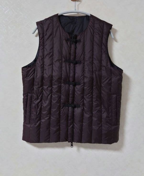 TAION タイオン　五明祐子さんコラボ　チャイナボタン　インナーダウンベスト