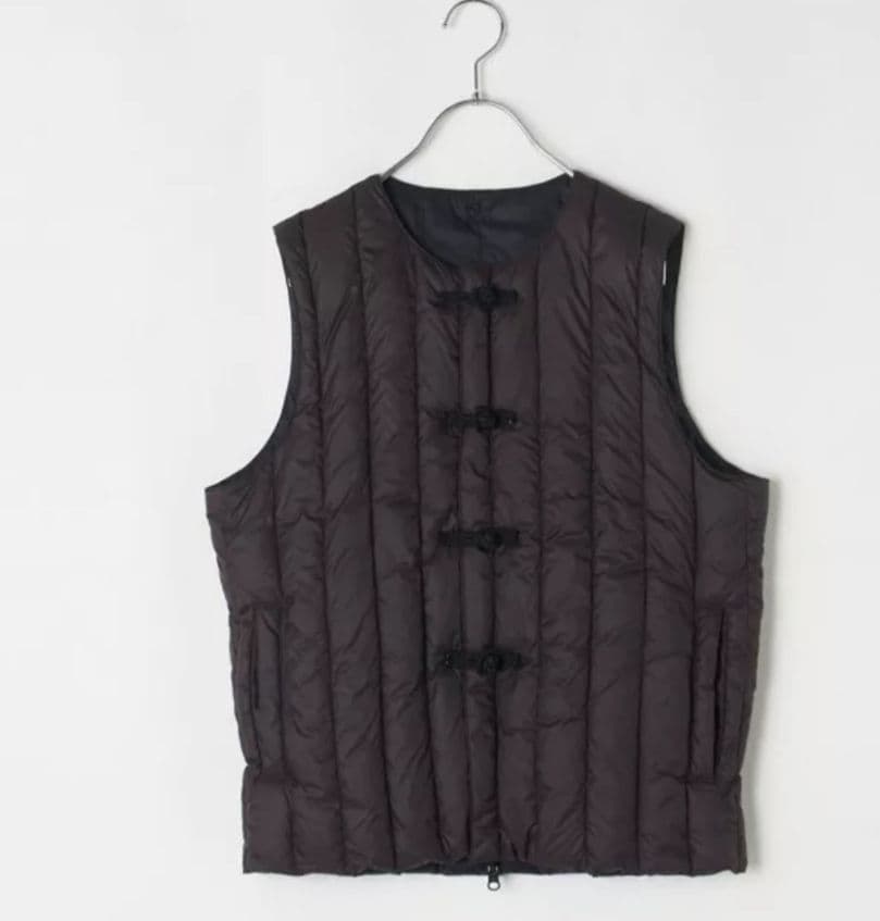 TAION タイオン　五明祐子さんコラボ　チャイナボタン　インナーダウンベスト