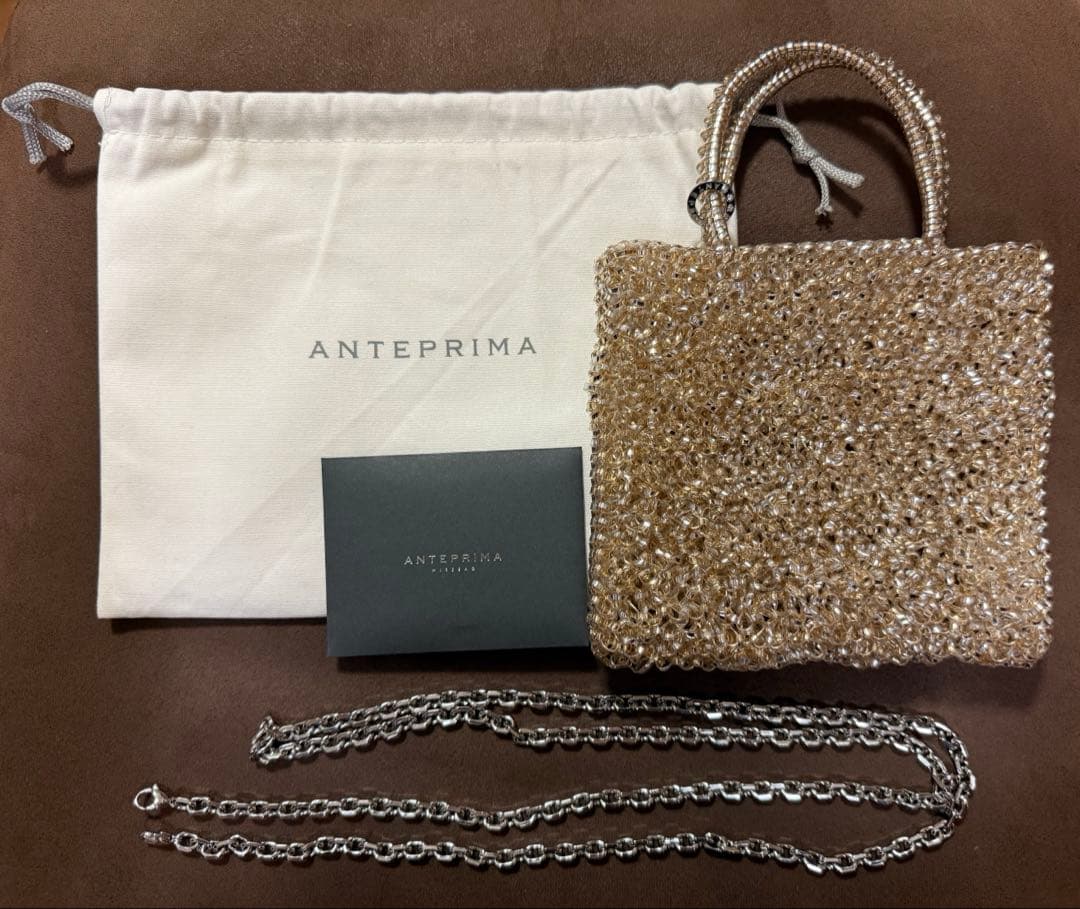 アンテプリマ　スタンダード ミニアトゥーラ　ワイヤーバック　ゴールド